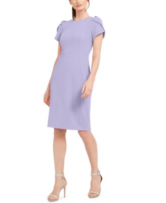 Calvin Klein Tulip-Sleeve Sheath Dress ...
